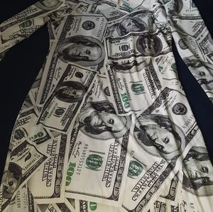 Money outfit and shoes and purse